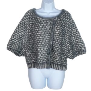 Anthropologie Moth Empyreal Angora Wool Cape Shrug, L